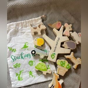 Tenderleaf Toys wooden stacking garden